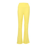 Original brand bell-bottom yoga pants, sports slimming pants for women, high-waisted, tummy control, butt-lifting, versatile casual pants