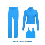 Original Embroidered  Short Jacket, Gold U-Shaped Vest, Nine-Point Yoga Fitness Sports Short Coat