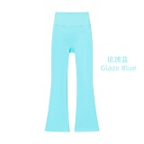 Original Embroidered  High-Waisted Flared Yoga Pants for Women, High Elasticity, Slimming, Sports Fitness, Quick-Dry Yoga