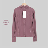 Original model Define hooded yoga jacket for women, yoga top for sports, fitness, and running