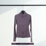 Original Embroidered  Jacket for Women, Slim Fit, Stand Collar, Stretchy, Quick-Dry, for Fitness, Sports, and Running