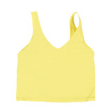 Original Align U-shaped tank top yoga bra with chest pads, sports fitness top, shockproof bra for women