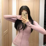 Original model Define hooded yoga jacket for women, yoga top for sports, fitness, and running