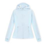Original Fend soft shell cross jacket, short hooded windproof yoga breathable autumn and winter coat for women