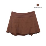 Original Pace Rival three-pleat mid-waist short skirt with lining, anti-exposure sports yoga skirt, tennis skirt
