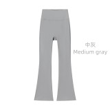 Original Embroidered  High-Waisted Flared Yoga Pants for Women, High Elasticity, Slimming, Sports Fitness, Quick-Dry Yoga