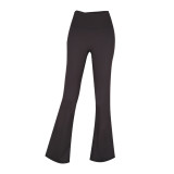 Original brand bell-bottom yoga pants, sports slimming pants for women, high-waisted, tummy control, butt-lifting, versatile casual pants