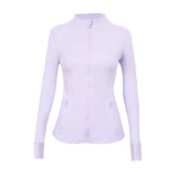 Original Define style yoga top, fitness wear, long-sleeve running sports stand-up collar jacket for women