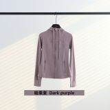 Original Embroidered  Slim-Fit Full-Zip Hooded Cardigan  Jacket Casual Sports Slimming Coat for Women