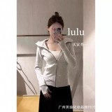 Original -style slim-fit sweatshirt with fleece lining, slimming sports hooded jacket for women, casual top wholesale