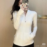 Original Define style yoga top, fitness wear, long-sleeve running sports stand-up collar jacket for women