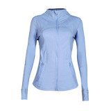 Original yoga wear sports stand-collar jacket, slim-fit, slimming, spring and autumn running fitness wear for women