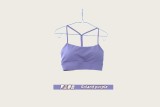 Original Embroidered  Sports Y-Shape Bra for Women with Chest Pads, Beauty Back Fitness Camisole