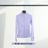 Original Embroidered  Jacket for Women, Slim Fit, Stand Collar, Stretchy, Quick-Dry, for Fitness, Sports, and Running