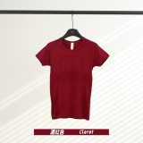 Original Embroidered 1.0 Short-Sleeve High-Elastic Seamless Sports T-Shirt for Fitness, Comfortable Knit Top for Yoga