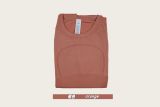 Original Embroidered 1.0 Short-Sleeve High-Elastic Seamless Sports T-Shirt for Fitness, Comfortable Knit Top for Yoga