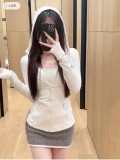 Original model Define women's sports hooded jacket yoga wear slim-fit waist-cinching coat