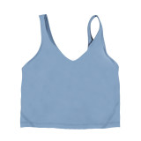 Original Align U-shaped tank top yoga bra with chest pads, sports fitness top, shockproof bra for women