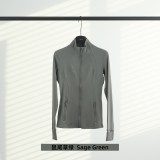 Original Embroidered  Jacket for Women, Slim Fit, Stand Collar, Stretchy, Quick-Dry, for Fitness, Sports, and Running