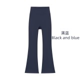 Original Embroidered  High-Waisted Flared Yoga Pants for Women, High Elasticity, Slimming, Sports Fitness, Quick-Dry Yoga