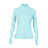 Original yoga wear sports stand-collar jacket, slim-fit, slimming, spring and autumn running fitness wear for women
