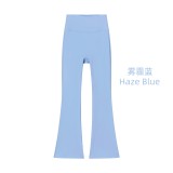Original Embroidered  High-Waisted Flared Yoga Pants for Women, High Elasticity, Slimming, Sports Fitness, Quick-Dry Yoga