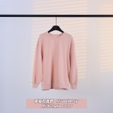 Original Embroidered  Long Women's Crew Neck Sweatshirt, Loose Fit Plus Size Yoga Fitness Sports Sweatshirt for Women
