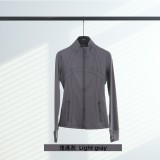 Original Embroidered  Jacket for Women, Slim Fit, Stand Collar, Stretchy, Quick-Dry, for Fitness, Sports, and Running