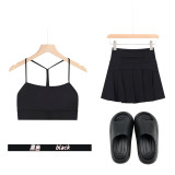 Original Embroidered  Thick-Soled EVA Sandals with Y-Back Vest and Short Skirt Set for Women's Summer Yoga Sports
