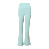 Original brand bell-bottom yoga pants, sports slimming pants for women, high-waisted, tummy control, butt-lifting, versatile casual pants