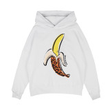 Wholesale cross-border trendy brand palm black and white decapitated bear embroidered hoodie for men and women, casual loose-fitting sweatshirt jacket
