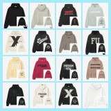 Cross-border autumn and winter FOG loose casual letter print unisex high street hooded sweatshirt basic trendy sweatshirt