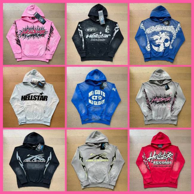 Cross-border American-style trendy brand loose-fitting men's hooded sweatshirt, foreign trade street casual jacket, women's hoodie and pants set