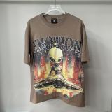Cross-border foreign trade MIXED EMOTION American fashion brand Angel high street rhinestone bat sleeve loose short-sleeve T-shirt for men