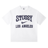 Cross-border European and American foreign trade S-letter printed cartoon series street casual loose-fitting unisex short-sleeve shirt