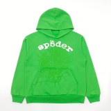 25ss cross-border foreign trade Sp555der American-style trendy brand foam letter full rhinestone hoodie sweatshirt and pants for men and women