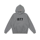 Correct version FOG ICON sub-line flocked letter casual loose high street fleece-lined couple's hooded sweatshirt for men and women