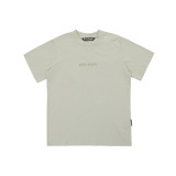 Popular cross-border e-commerce brand Palmt: New summer short-sleeve T-shirt with round neck, letter print, unisex, loose fit, European and American style