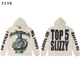 25 Cross-border Trendy American Retro God Classic Print Hooded Sweatshirt for Men and Women, Pure Cotton, High Quality, Loose Fit