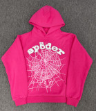 25ss European and American trendy brand overseas edition heavyweight hoodie, trendy couple's spider web Sp5der sweatshirt, cross-border bestseller