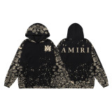 25ss cross-border foreign trade high-quality AMI American streetwear brand loose-fit printed hooded unisex sweatshirt wholesale