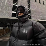 Cross-border best-selling cotton jacket for men and women, solid color versatile hooded coat, winter casual puffer jacket