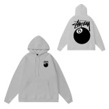Original brand STUSI hoodie, new autumn and winter style, letter dice black eight, hooded couple's outfit