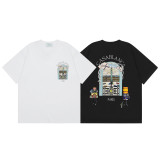 Cross-border Casablanca summer new style Casablanca LOGO printed unisex loose short-sleeve T-shirt trendy