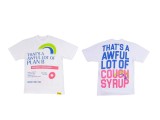 Cross-border high-quality  THAT'S A AWFUL LOT OF COUGH SYRUP  short-sleeve pure cotton round-neck T-shirt for men