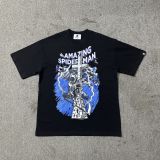 American high street niche fashion brand summer new skull figure basketball print retro loose round neck short sleeve T-shirt