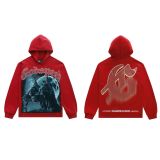 25ss American streetwear brand GOD high street rock band washed vintage streetwear hoodie sweatshirt top for men