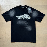 25ss Summer New American Style Trendy Brand Hell Star Unisex Couple's Oversized Loose Pullover Short Sleeve T-Shirt Tee