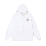 High-quality OFF American streetwear brand heavyweight Angel Caravaggio pure cotton arrow print hoodie OW sweatshirt for men and women