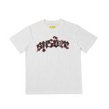 25ss Cross-Border Foreign Trade Sp555der American Trend High Street Rhinestone Foam Print Loose Fit Unisex Short Sleeve T-Shirt